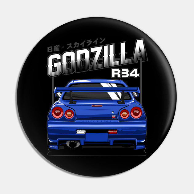 Nissan Skyline R34 Gtr Skyline R34 Pin Teepublic 450x450 nissan gtr r35 3d illusion lamp plan vector file download free 800x800 nissan skyline r34 vector art on behance nissan skyline r34 gtr