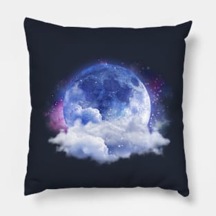 Cute Moon Cloud Star Pattern Pink Universal Night Pillow