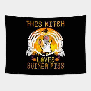 This Witch Loves Guinea Pigs Halloween (121) Tapestry