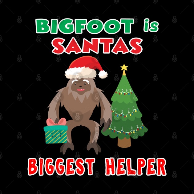 Santas Biggest Helper Squatchy Christmas Present. by Maxx Exchange