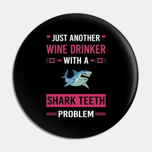 Wine Drinker Shark Teeth Pin