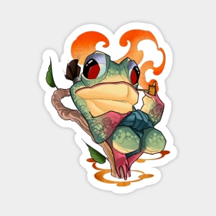 Smoking frog Magnet