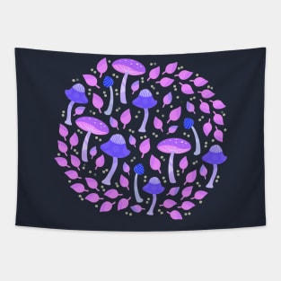 Violet purple mushrooms Tapestry