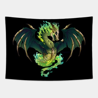 Halloween Bone Dragon Tapestry