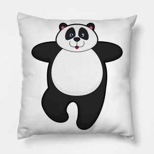 Panda at Yoga Stretching exercise Pillow