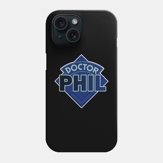 Doctor Phil - Doctor Who Style Logo Phone Case by RetroZest