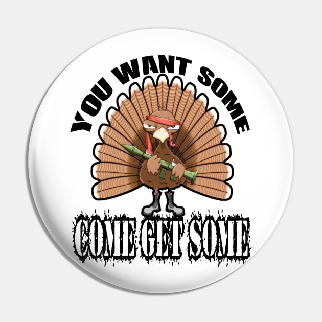 Thanksgiving Angry Turkey Pin by Egy Zero