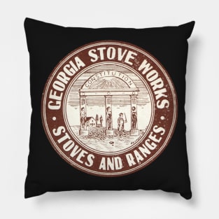 Georgia Stove Works 20th Century Logo Pillow