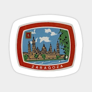 Zaragoza | Spain Gift | Spanish | Zaragoza travel | Vintage Magnet