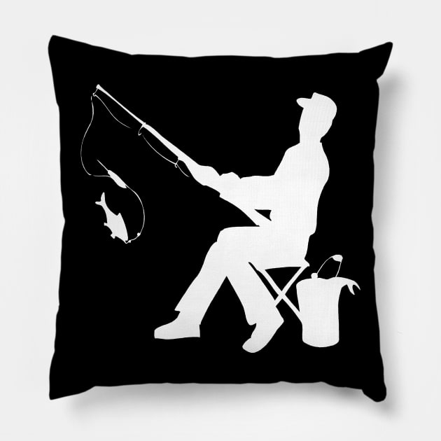 I Love To Go Fishing Pillow by phughes1980