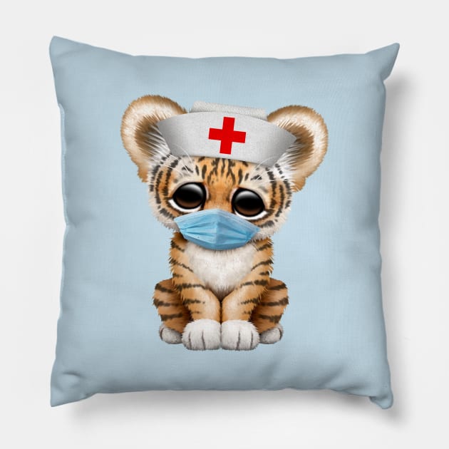 Cute Tiger Cub Nurse Pillow by jeffbartels