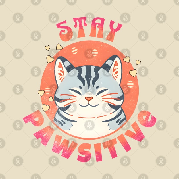 Stay Pawsitive Cat by snipcute