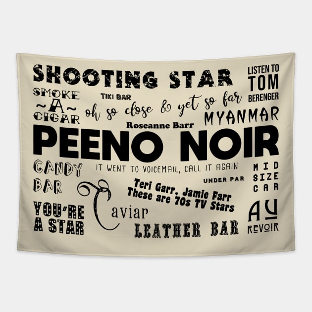 Peeno Noir Tapestry by gusilu