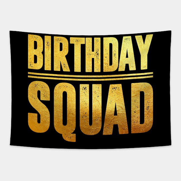 Birthday Squad Tapestry by CardRingDesign