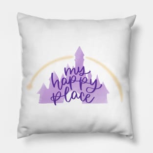 My Happy Place Castle Pillow