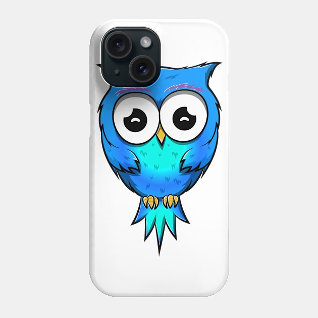 Cute Owl Phone Case by Sticker Steve