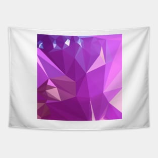 Light Medium Orchid Purple Abstract Low Polygon Background Tapestry