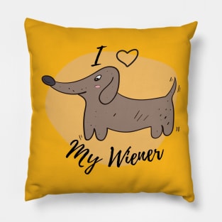 Wiener Love Pillow