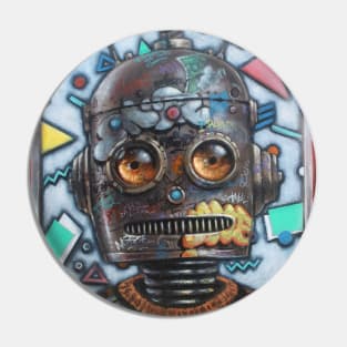 Bot Flex Pt 2 | aka bender. Cute Cyborg Collection | Cute and Weird Surreal Visions | Bender Graffiti Machine Pin