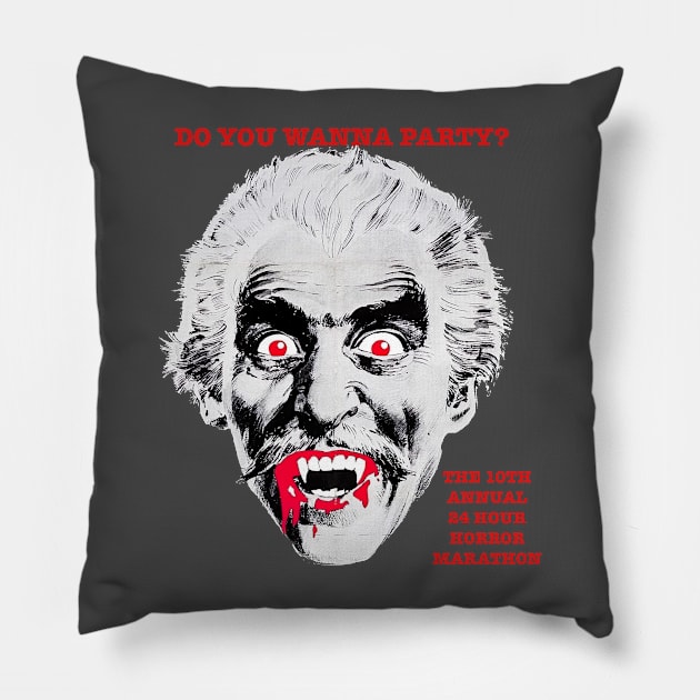 Do You Wanna Party? Pillow by Video Barn Home Entertainment 