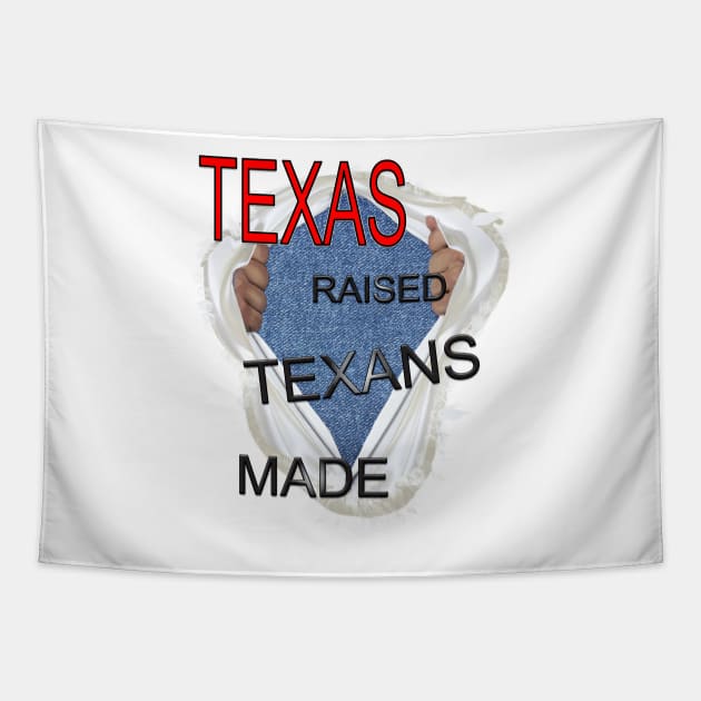 TEXAS raised TEXANS made Tapestry by Just Kidding by Nadine May