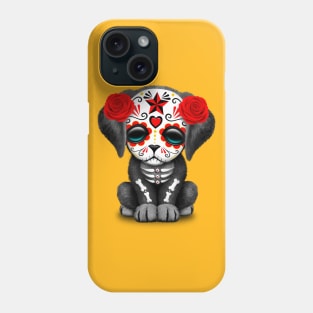 Cute Red Day of the Dead Puppy Dog Phone Case