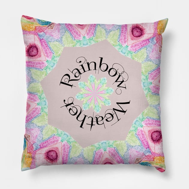 Rainbow Weather Pillow by HighwayForSouls