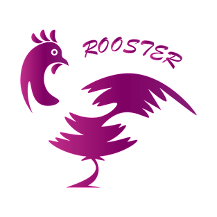 Big Rooster (purple) T-Shirt