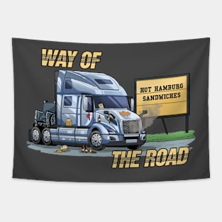 Funny Trucker | Way Of The Road Tapestry