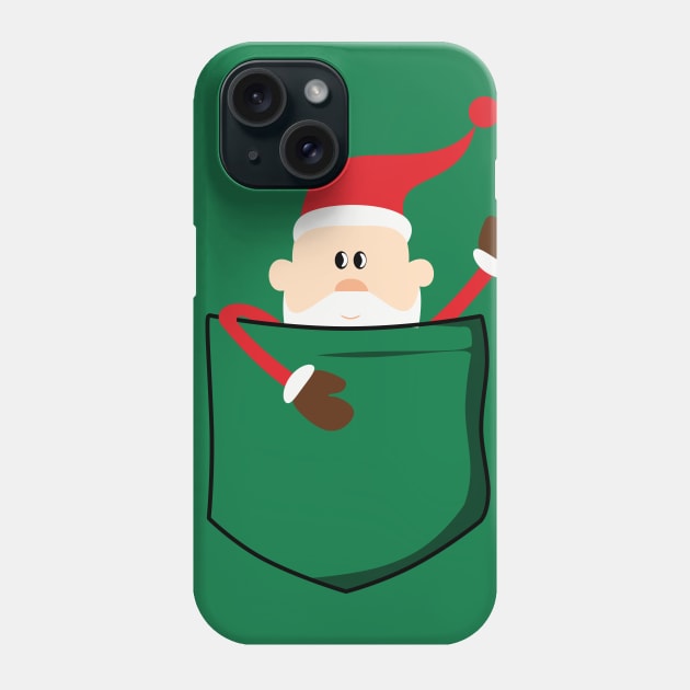 Pocket Santa Phone Case by jimmylemon