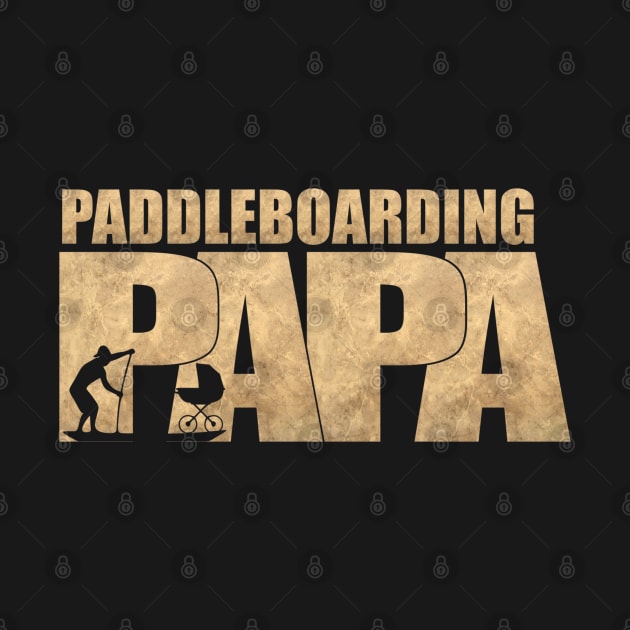 Paddleboarding Papa by Yule