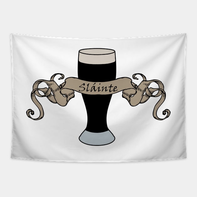 slainte white Tapestry by B0red