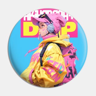 AKIBA DRIP - 🩵🟡🩷「 ✦ BACKPACK GIRL✦ 」🩵🟡🩷 ANIME MANGA NEWERA ART Pin