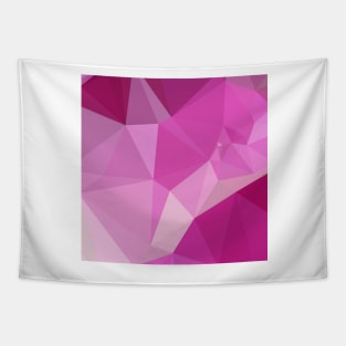 Fashion Fuchsia Pink Abstract Low Polygon Background Tapestry