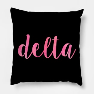 Pink Delta Pillow