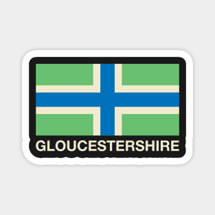 Gloucestershire County Flag - England Magnet