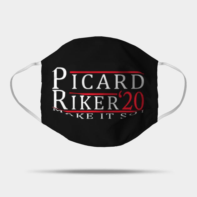 Picard Riker 2020 Make It So Picard Riker 2020 Make It So Mask Teepublic Uk