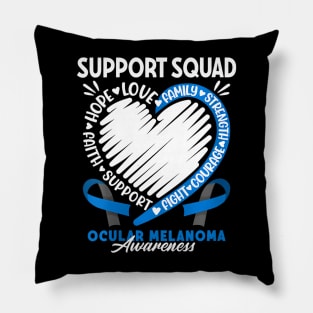 Womens Support Awareness Squad I Eye Cancer  Ocular Pillow