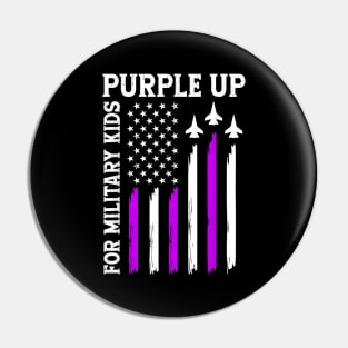 Purple Up For Military Kids Military Child Month Pin