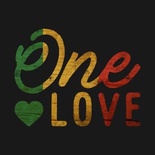 One Love, Jamaica, Rasta, Rastafarian T-Shirt