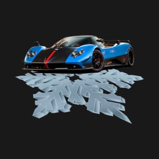 Pagani Zonda Holiday Snowflake Supercar Products T-Shirt