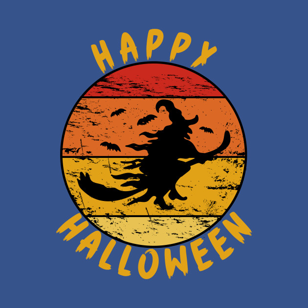 Discover Happy Halloween Witch Vintage Retro - Scary - T-Shirt