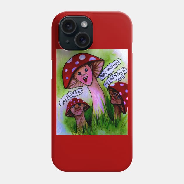 Mushroom family Phone Case by The artist of light in the darkness 