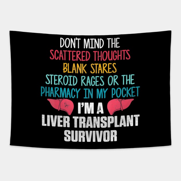 Liver transplant survivor pharmacy organ warrior Tapestry by Tianna Bahringer