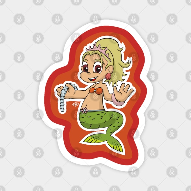 Little Mermaid Magnet by MBK