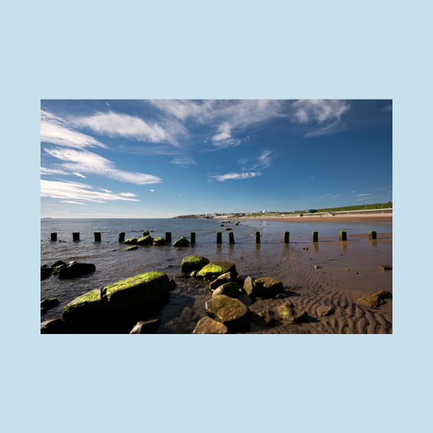 The beach at Whitley Bay in June by Violaman