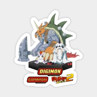 Gomamon Evolutions-For Digimon Rumble Arena lovers Magnet