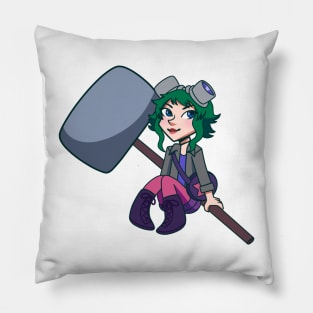 Mini Ramona Flowers (Green) Pillow