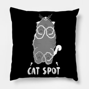 Cat Spot (white) Pillow