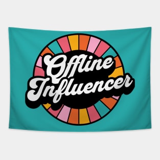 Offline Influencer Bright Colors Tapestry